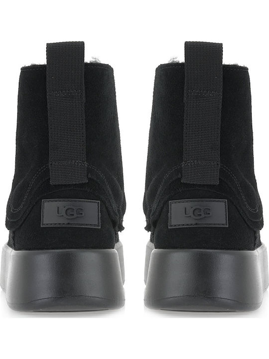 Classic Boom Suede Γυναικεία Μποτάκια Μαύρα