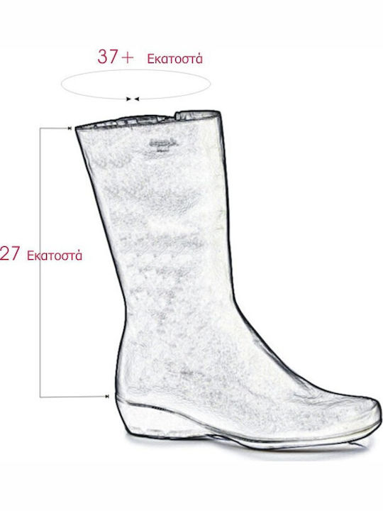 Anatomic Leather Women's Boots with Rubber / Zipper Black