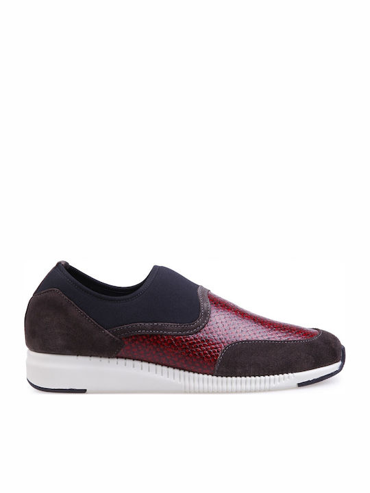 Nice Curves Anatomic Women's Slip-On Leather Berry