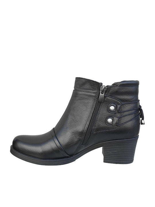 Safe Step 19201 Leder Damen Knöchelstiefel Schwarz