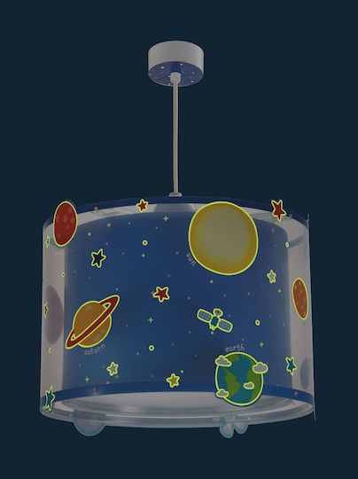 Ango Planets Μονόφωτο Παιδικό Φωτιστικό Κρεμαστό από Πλαστικό 23W με Υποδοχή E27 Μπλε