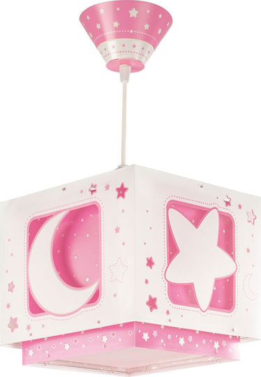 Ango Moon Einfaches Licht Kinderdeckenleuchte Deckenleuchte 23W mit Fassung E27 Pink