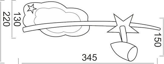 Aca Kids Ceiling Mount Ceiling Light