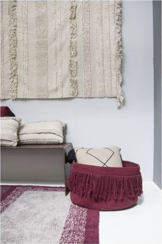 Lorena Canals Детска кошница за съхранение Fringes Червен 45x30x30см 1бр