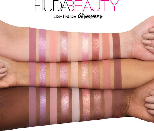 Huda Beauty Nude Палитра със Сенки за Очи в Твърда Форма Светлина