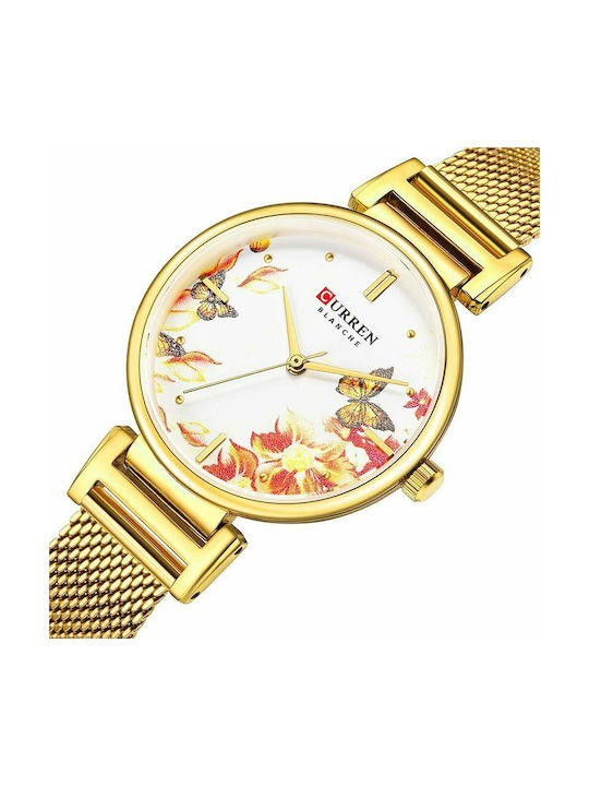 Curren Watch with Gold Metal Bracelet