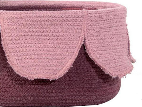 Lorena Canals Kinder Aufbewahrungskorb aus Stoff Petals Rosa 33x20x33cm 1Stück
