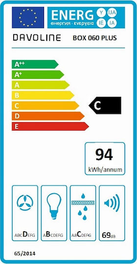 Davoline Box Plus Kamin-Dunstabzug 60cm Inox