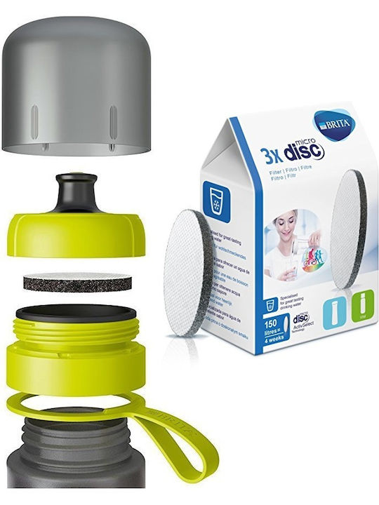 Brita Water Filter Replacement Jug / Bottle Fill&Go Water Filter Bottle/Fill&Serve Water Filter Carafe MicroDisc Filter 3pcs
