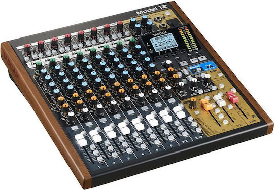 Tascam Model 12 Analoge Konsole 12 Kanäle mit Phantom Power & 8 XLR-Eingänge