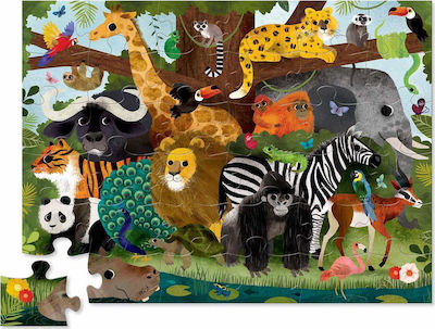 Kids Puzzle Jungle Friends for 3++ Years 36pcs Crocodile Creek