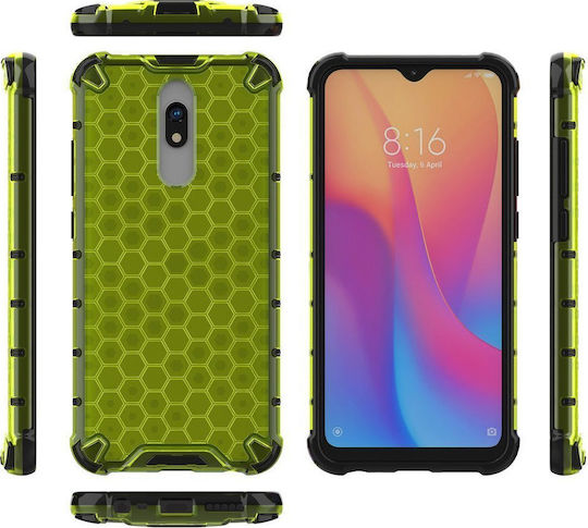 Hurtel Honeycomb Back Cover Silicone Green (Redmi 8A)