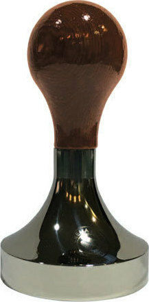 Crema Pro Mahogany Tamper cu Flat Suprafață 53mm în Culoare Maro