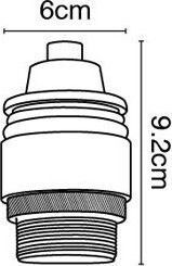 VK Lighting VK/03052 Dulie Alimentare cu Soclu E27 în culoarea Bronz 01001-135144