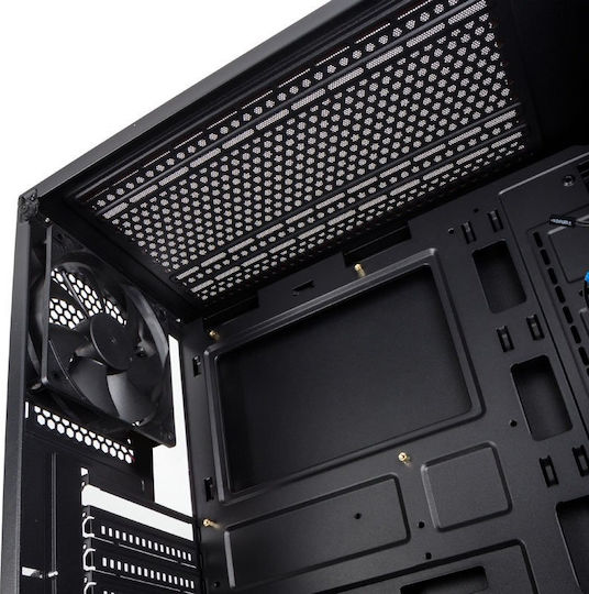 Kolink Stronghold Gaming Midi Tower Κουτί Υπολογιστή με Πλαϊνό Παράθυρο Μαύρο
