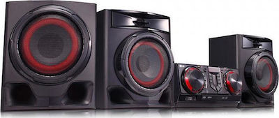LG Ηχοσύστημα 2.1 CJ45 720W με CD Player, WiFi και Bluetooth Μαύρο