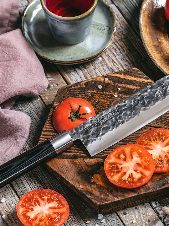 Samura Blacksmith Μαχαίρι Nakiri από Ανοξείδωτο Ατσάλι 16.8cm
