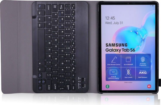 Smartcase Bluetooth Klappdeckel mit Tastatur auf Englisch US Schwarz (Galaxy Tab S6 10.5)
