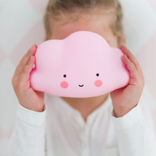 A Little Lovely Company Led Kids Decorative Lamp Cloud Pink