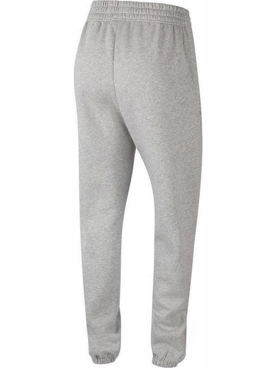 Sportswear Essential Ψηλόμεσο Παντελόνι Φόρμας με Λάστιχο Fleece Grey Heather