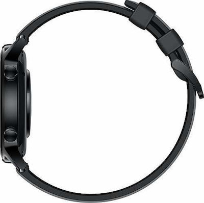 Honor MagicWatch 2 Stainless Steel 42mm Αδιάβροχο με Παλμογράφο (Agate Black)