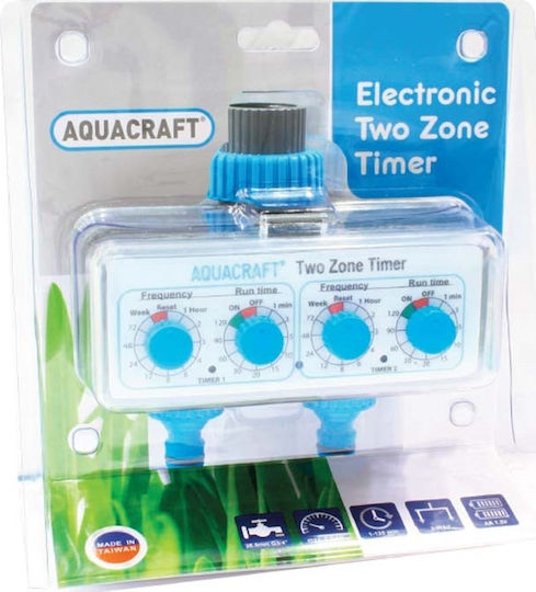 Aquacraft Προγραμματιστής Ποτίσματος Βρύσης Μπαταρίας 2 Στάσεων