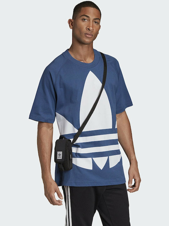 Adidas Originals Big Trefoil Boxy Ανδρικό T-shirt Navy Marine με Λογότυπο