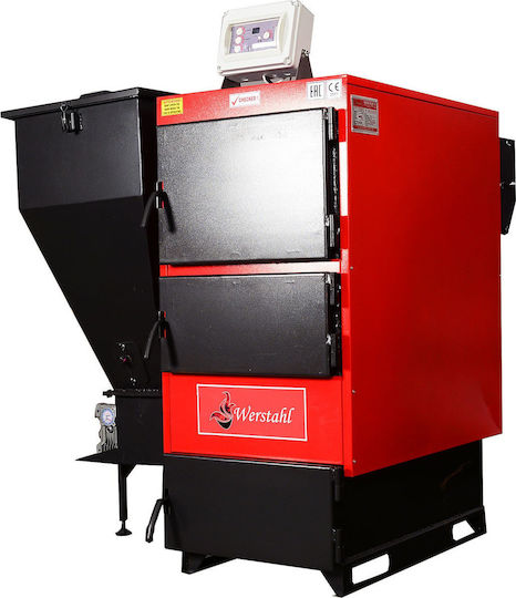 Werstahl Hercules HΚ80 Λέβητας Pellet / Ξύλου / Βιομάζας με Καυστήρα 80000kcal/h