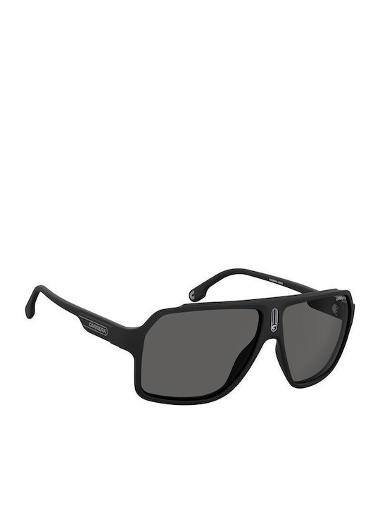 Carrera Men's Sunglasses with Black Horn-Rimmed Frame and Grey Polarized Lens 1030/S 003/M9