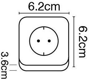 VK Lighting VK/10042 Single Power Socket White