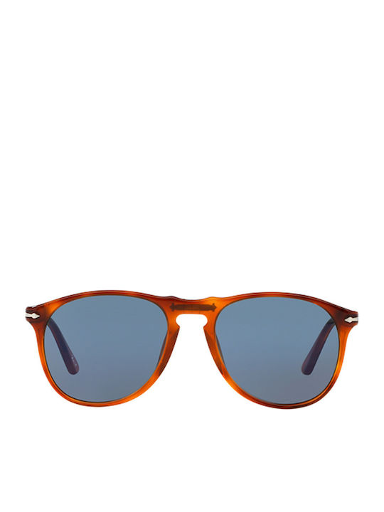 Persol Unisex Γυαλιά Ηλίου με Καφέ Ταρταρούγα Κοκκάλινο Σκελετό PO9649S 96/56