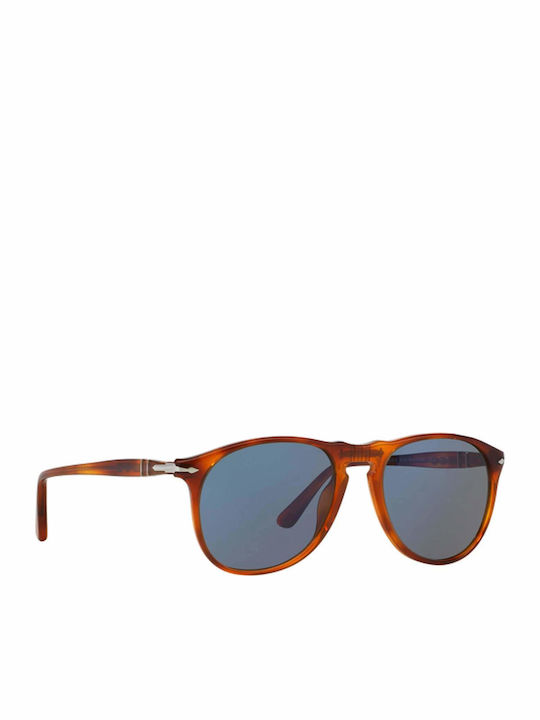 Persol Unisex Γυαλιά Ηλίου με Καφέ Ταρταρούγα Κοκκάλινο Σκελετό PO9649S 96/56