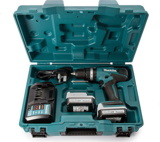 Makita HP347DWE Κρουστικό Δραπανοκατσάβιδο Μπαταρίας 14.4V 2x1.5Ah