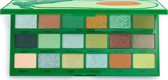 Revolution Beauty I Heart Revolution Eye Shadow Palette in Solid Form Avocado 22gr