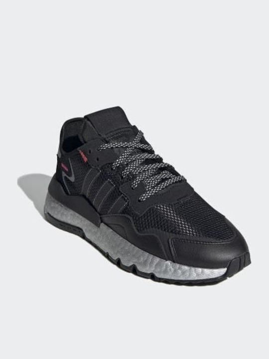 Nite Jogger Sneakers Core Black / Shock Red / Silver Metallic