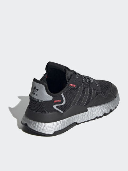Nite Jogger Sneakers Core Black / Shock Red / Silver Metallic