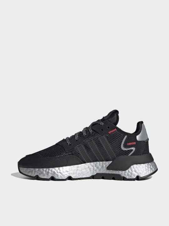 Nite Jogger Sneakers Core Black / Shock Red / Silver Metallic