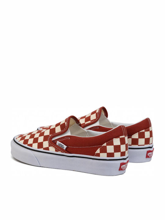 Checkerboard Classic Πάνινα Ανδρικά Slip-On Picante / True White