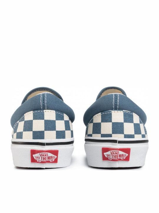 ClassicCheckerboard Classic Men's Canvas Slip-Ons Blue Mirage / True White