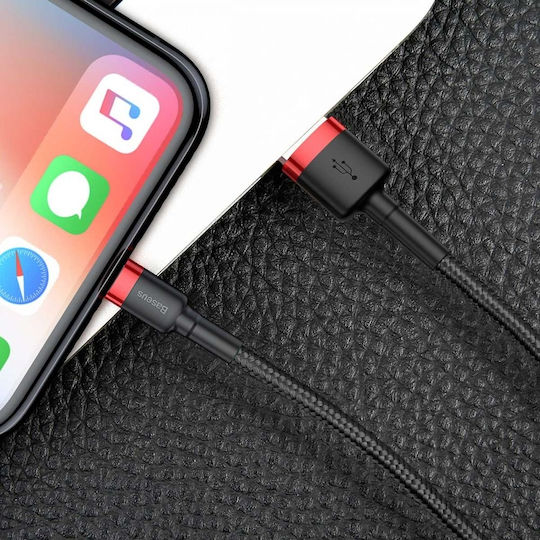 Baseus Cafule IP Edition Braided USB-A to Lightning Cable Black 1m (CALKLF-B19)