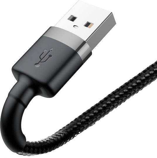 Baseus Cafule IP Edition Braided USB-A to Lightning Cable Black 1m (CALKLF-BG1)