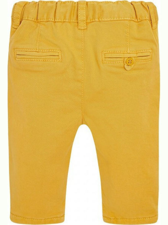 Mayoral Kids Fabric Trousers Yellow