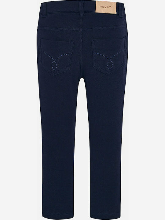 Mayoral Kids' Fabric Pants Navy Blue