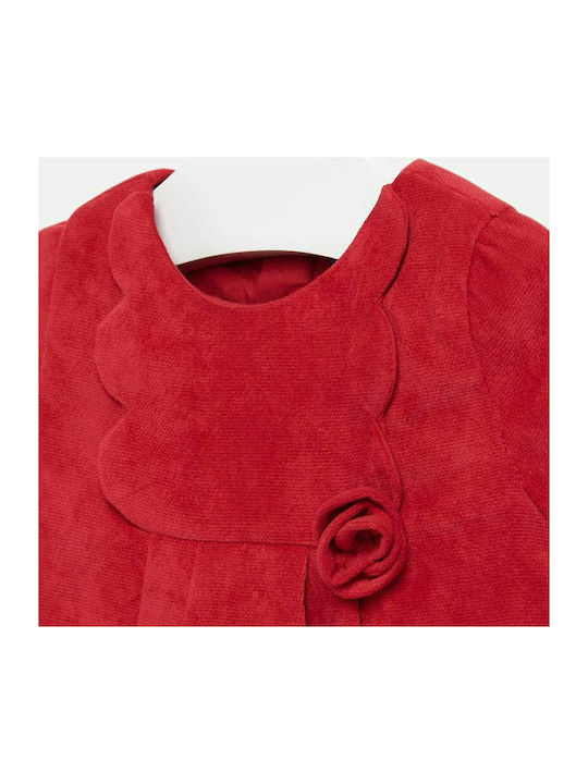 Mayoral Mädchen Kleid Kurzärmelig Rot