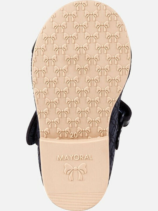Kids Ballerinas with Hoop & Loop Closure Navy Blue