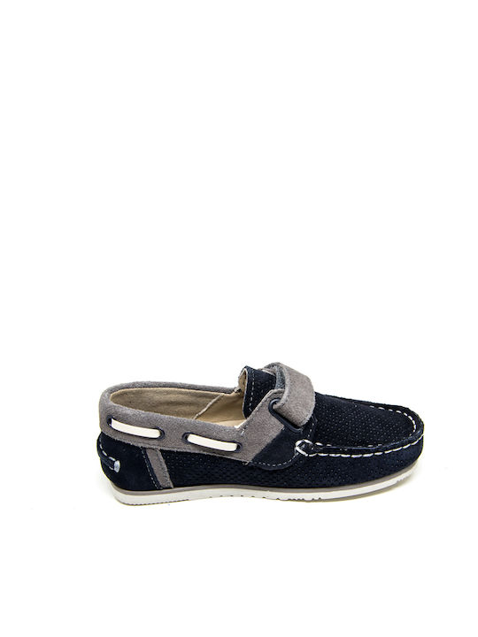 Anatomische Kinder-Mokassins Marineblau