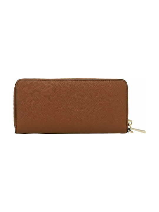 Michael Kors Continental Large Leather Women's Wallet Tabac Brown