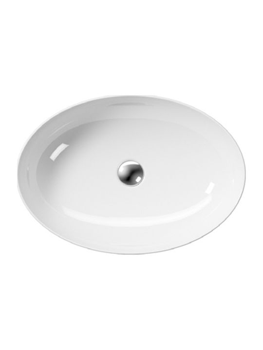 GSI Pura Vessel Sink Porcelain 60x42x16cm White