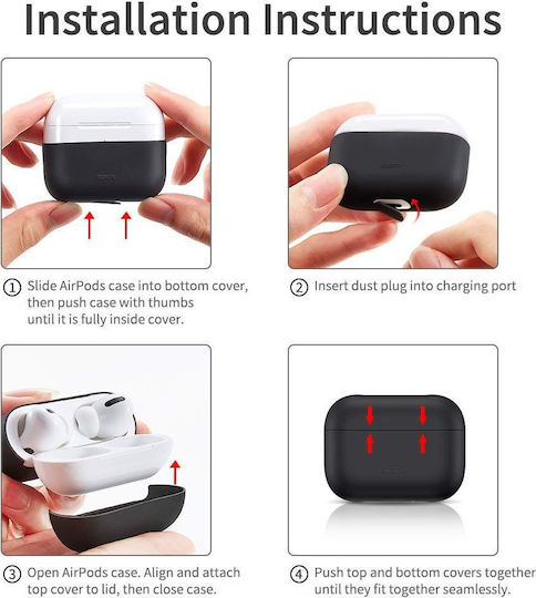 ESR Breeze Plus Silicone Case Black for Apple AirPods Pro