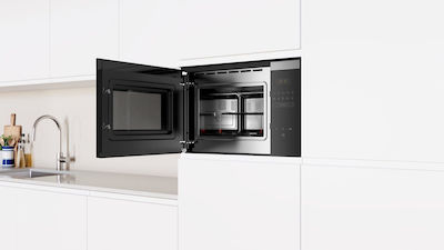 Pitsos Eingebauter Mikrowellenofen mit Grill 25Es Inox
